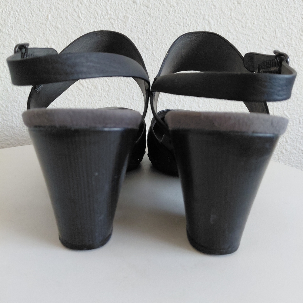 SOLD SOLD SOLD  Black Mary Jane Ankle Strap THEA Clogs - Picture 5 of 14